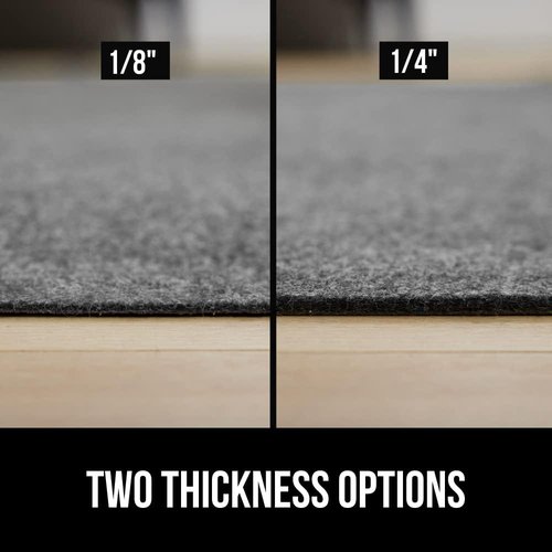 Gorilla Grip Rug Pad - Slip Resistant Felt with Rubber Backing | 1/8 Inch Thick, 2x3 FT for Area Rugs
