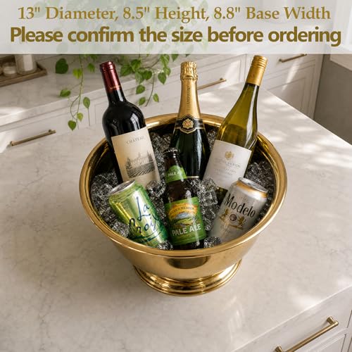 Gold Beverage Tub for Wine, Beer & Champagne 10L - Sipoyen