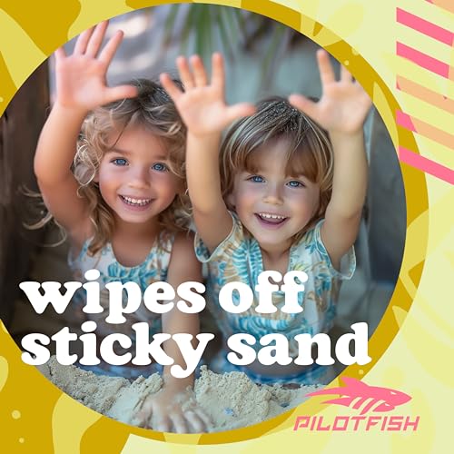 Natural Sand Remover Bag for Beach Trips, Talc-Free Skin-Friendly Pouch