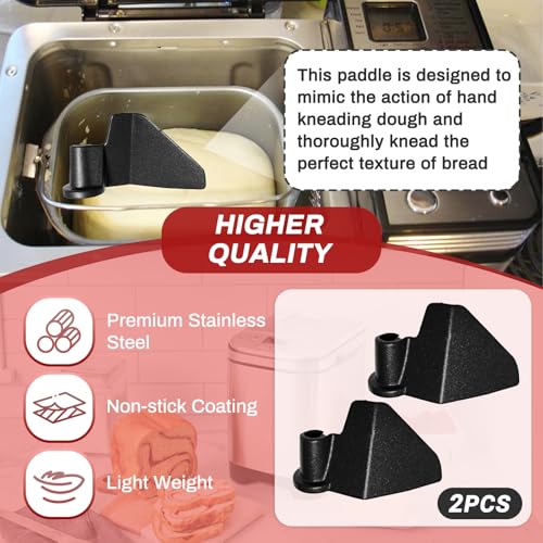 2-Pack Kneading Paddle Replacement for CBK-110 and CBK-110P1 Bread Makers