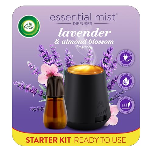 Essential Mist Diffuser Starter Kit with Refill - Lavender & Almond Blossom