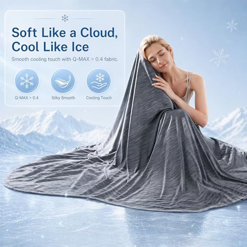 Cooling Blanket for Hot Sleepers - Breathable Queen Size 90"x90"