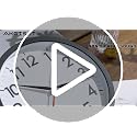 8-Inch Silent Wall Clock - Modern Small Battery Operated Analog Clock