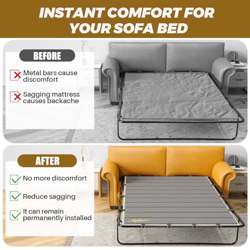 Queen Sleeper Sofa Support Board - 54"x64" Foldable Couch Bed Bar Shield