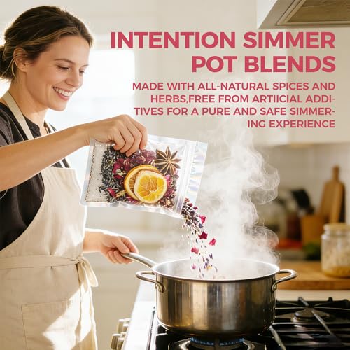 Natural Stovetop Simmer Pot Potpourri Mix - 6 Piece Botanical Blend