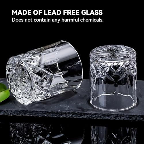 11 oz Old Fashioned Whiskey Glasses - Set of 6 Dishwasher-Safe Rocks Glasses
