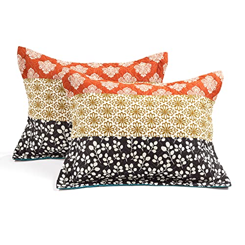 Bohemian Stripe 6-Piece Twin Daybed Cover Set - Turquoise & Orange