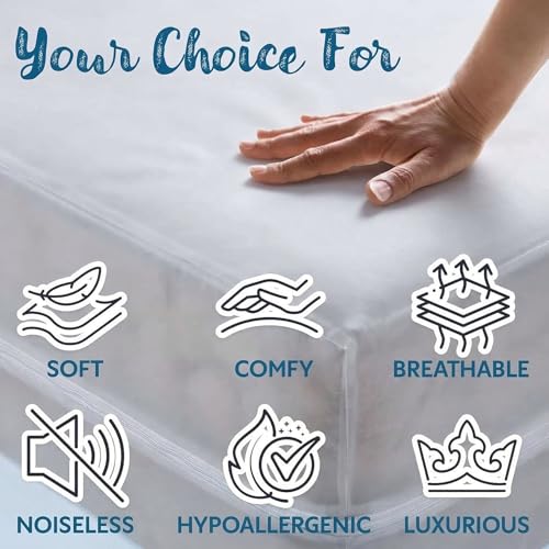 Waterproof Twin XL Mattress Encasement - Heavy Duty & Breathable