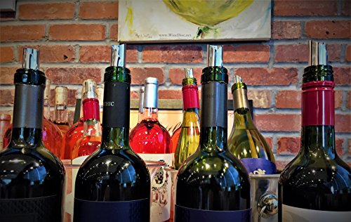 WineDisc Drop Stopping Wine Pour Spout - No Red Stains, Easy Pouring