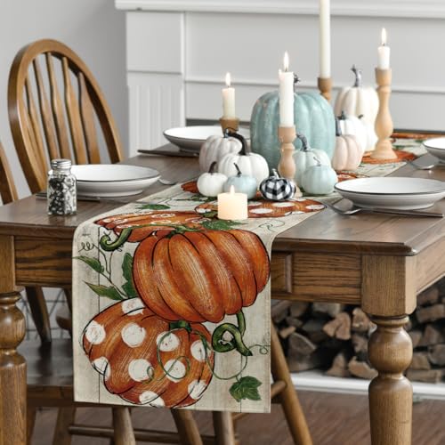 Artoid Mode 210 GSM 13 x 90 Inch Table Runner - Light-Colored Wood Pattern