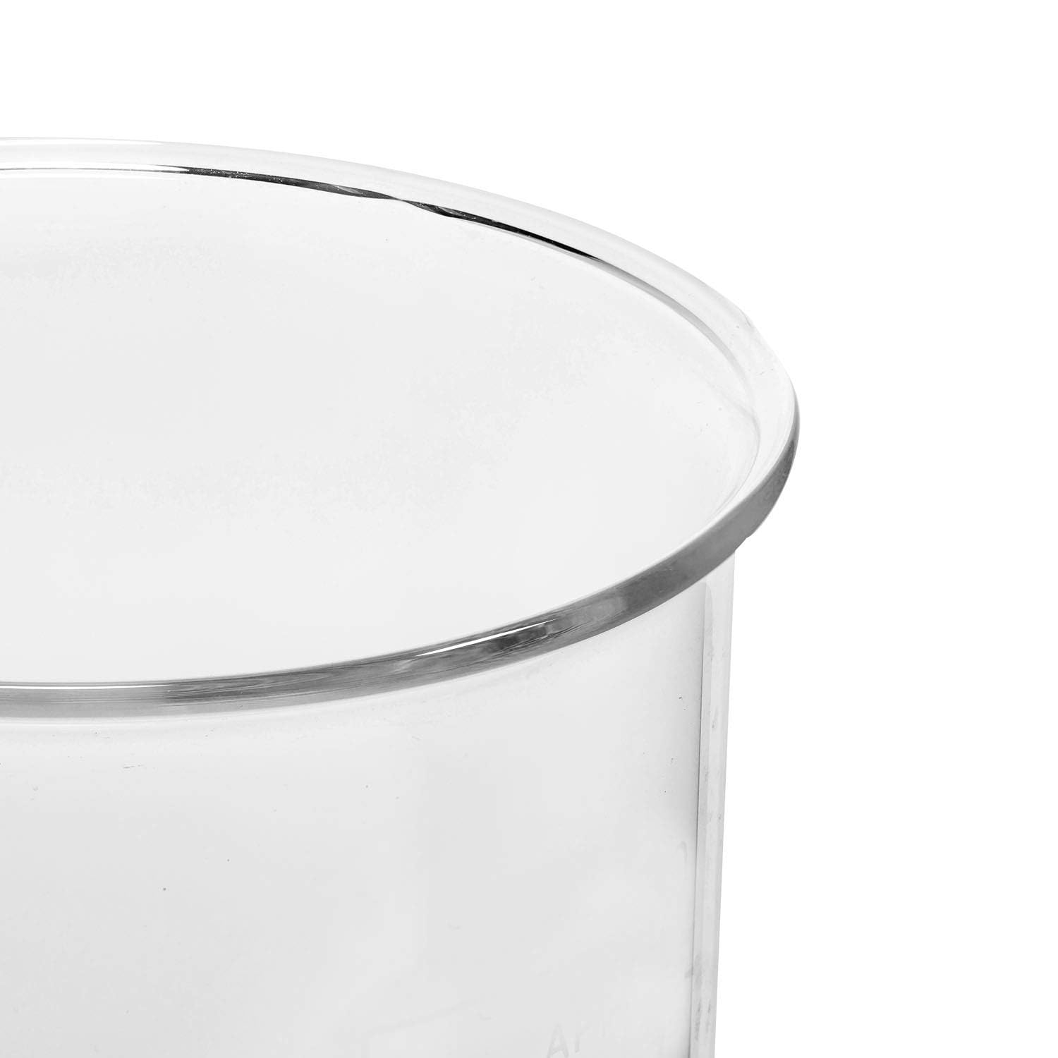 High Borosilicate Glass Measuring Cup-V-Shaped Spout，Glass Measuring Beaker for Kitchen or Restaurant, Easy to Read, 2000 ML (64 Oz, 8Cup)
