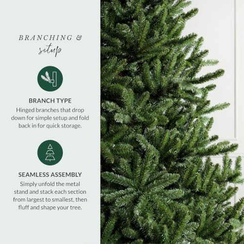 7.5 ft Unlit Classic Blue Spruce Artificial Christmas Tree with Stand
