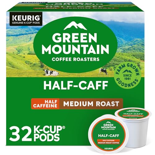 Green Mountain Coffee Roasters Half Caff, Single-Serve Keurig K-Cup