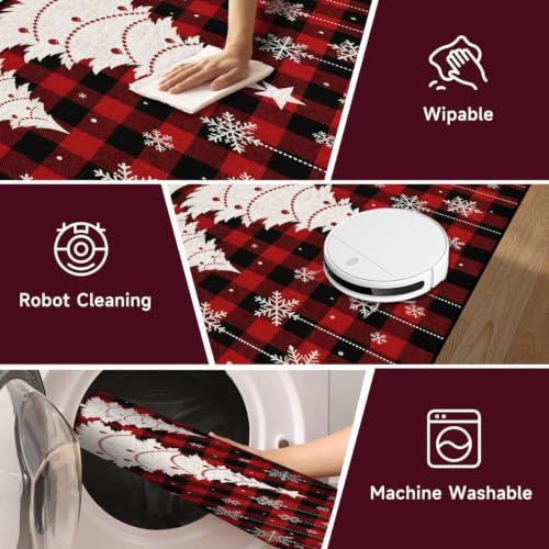 Christmas 5' x 7' Washable Non-Slip Living Room Rug - CERYUEE