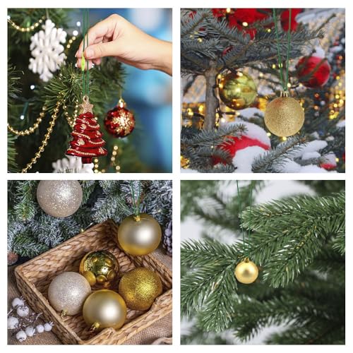 200 Pack Green Christmas Ornament String Hangers with Snap Fasteners