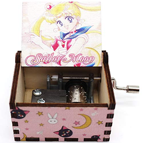 Hand-Cranked Wooden Music Box, Sailor Theme Engraved Keepsake Gift