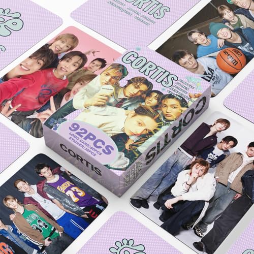 60-Piece Photo Card Set with 32 Stickers, Collectible Lomo Cards Gift