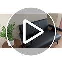 3-Piece Mid-Century Modern Faux Leather Sofa and Accent Chair Set