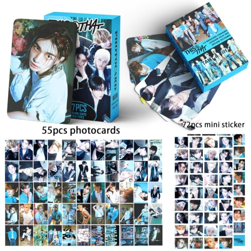 127-Piece K-Pop Photo Card and Sticker Set - Album Collection Gift