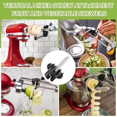 Spiralizer Vegetable Skewer Pin for Mixer Attachment, Durable Replacement