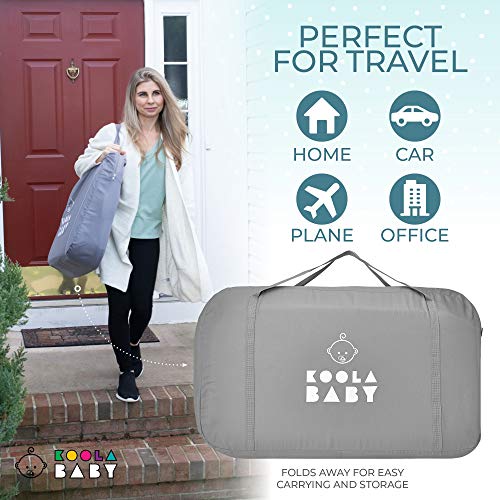 3-in-1 Portable Baby Bassinet, Bedside Sleeper & Playpen - Adjustable Grey