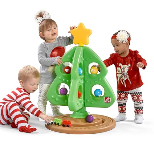 Kids Interactive Toddler Christmas Tree Toy Set with Ornaments & Mini Train