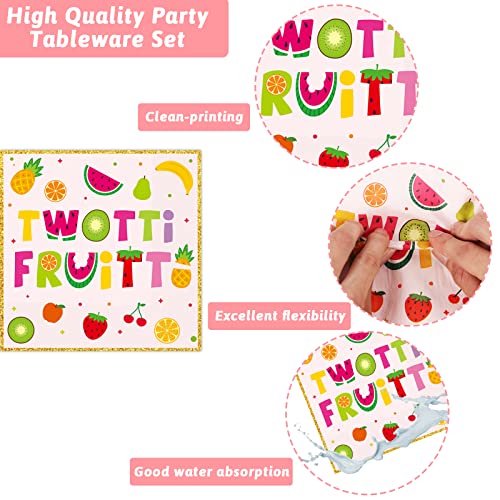 96-Piece Fruit Themed Party Supplies Set for 24 Guests - Birthday Tableware