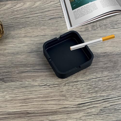 Heat-Resistant Silicone Ashtray, Windproof Outdoor and Indoor Ash Holder