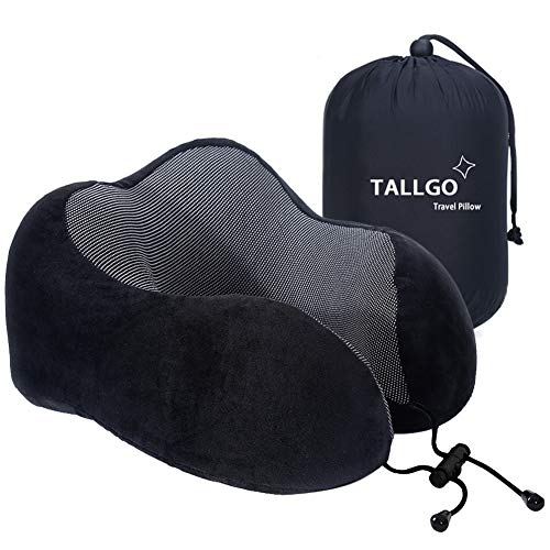 Memory Foam Travel Neck Pillow - Ergonomic Support for Airplane & Car