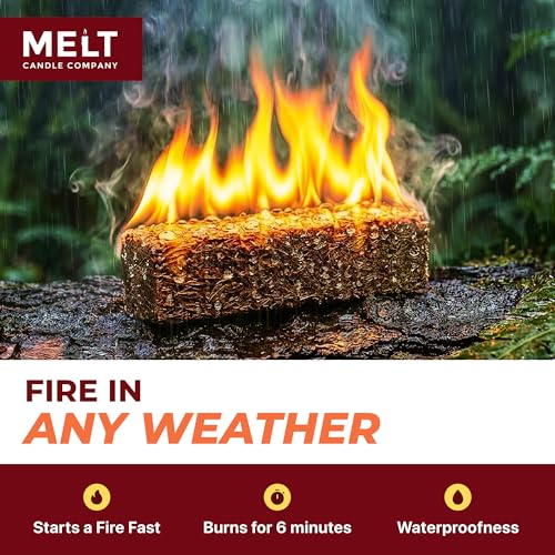 Fire Starter Squares 160 Pack Water Resistant Odorless Wood Charcoal