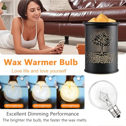 25W Wax Warmer Replacement Bulbs - E12 Candelabra Base, 6 Pack
