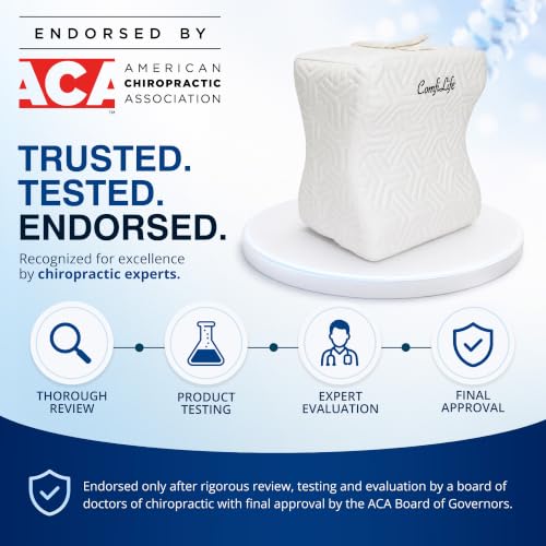 Orthopedic Knee Pillow for Side Sleepers - Pain Relief & Comfort