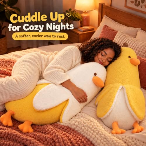 35.5in Banana Duck Plush Pillow Toy - Yellow, GailiMaiYa