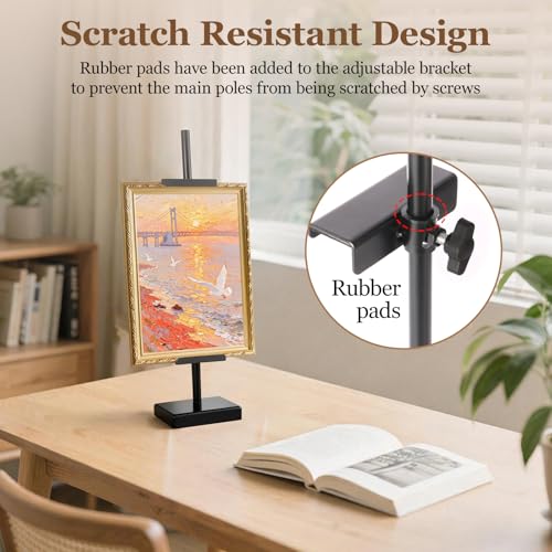 16-Inch Adjustable Tabletop Easel Stand, Metal Display for Art and Photos