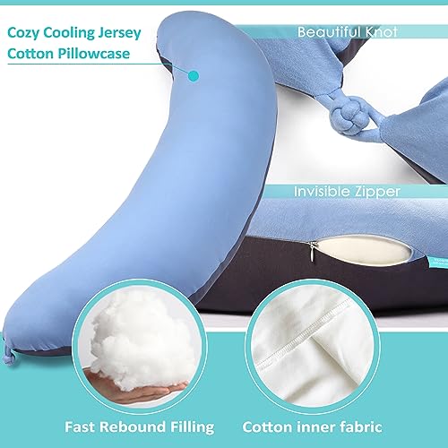 39" C Shaped Body Pillow for Side Sleepers - Anxiety Relief & Comfort