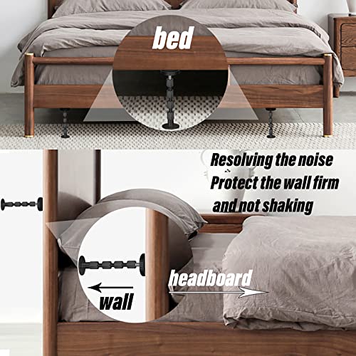 Adjustable Bed Headboard Stoppers - Anti-Shake Wall Protectors, 4 Pack