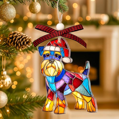 Schnauzer Ornament - Mini Schnauzer Christmas Ornament, Holiday Keepsake, Includes Gift Box (Variation of THIS listing)