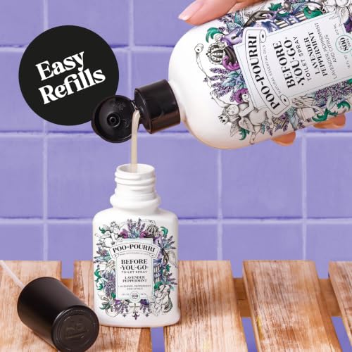 Poo-Pourri Before-You-Go Toilet Spray Refill Lavender Peppermint 16 Fl Oz