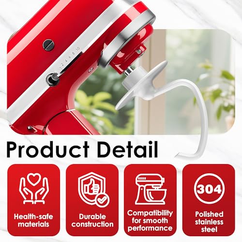 3-Piece Stand Mixer Attachment Set for 4.5-5 Quart Tilt-Head Mixers