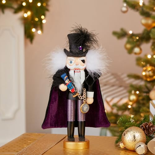 12-Inch Hollywood Drosselmeier Nutcracker by Kurt Adler - Holiday Decor