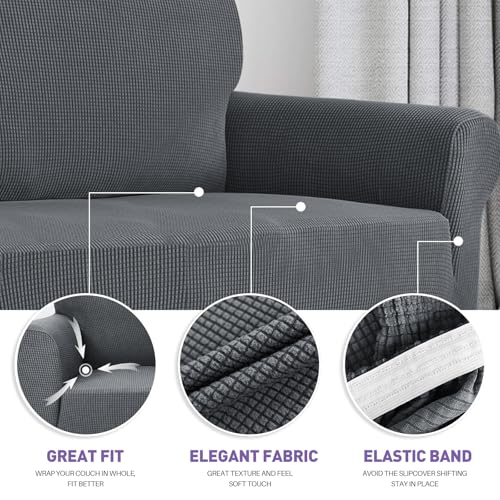 Super Stretch Sofa Slipcover (72"-92") - Non-Slip Pet-Friendly Couch Cover