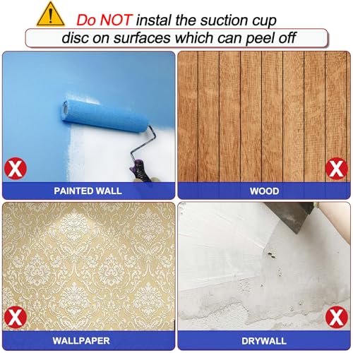 Heavy-Duty Suction Cup Hooks for Shower - No Drill Removable Towel Hooks
