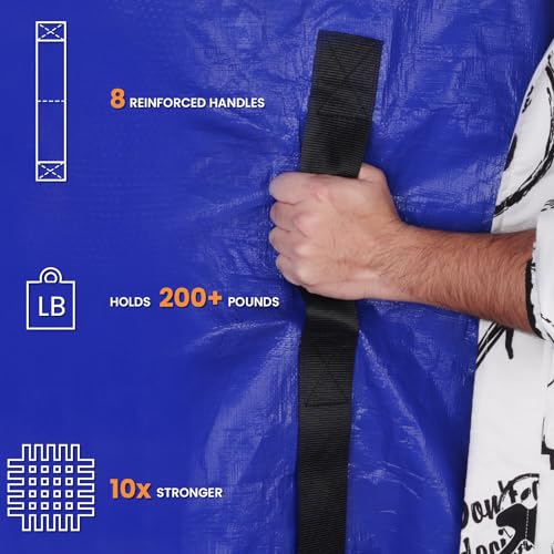 Queen Mattress Bag for Moving & Storage - Heavy Duty Waterproof Cover
