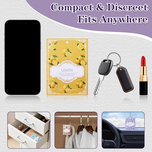 Lavender Scented Sachets for Drawers and Closets - 12 Pack Odor Eliminator