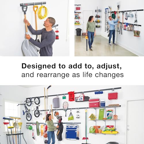 Rubbermaid FastTrack Garage Storage System Tool Hanging Kit Wall Mount