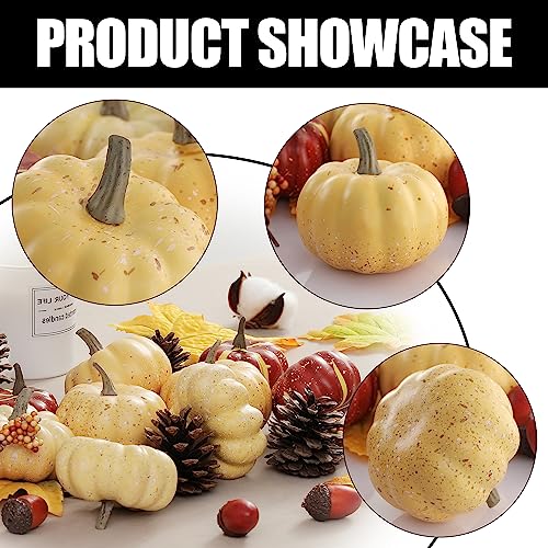 23-Piece Fall Pumpkin Decor Set | Acorns, Pinecones & Leaves