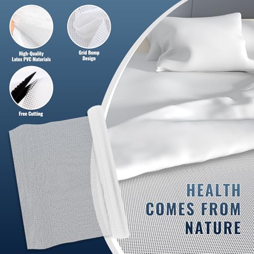 Non-Slip Silicone Mattress Gripper Mat - Twin Size 36x72 in