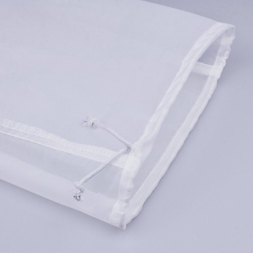 Pinfox 75 Micron Nylon Straining Bag Fine Mesh Food Strainer Bag, Multi-Purpose Filter Bag for Nut Milk, Juice, Cold Brew, Home Brewing (17.72" x 11.81", 2 Packs)