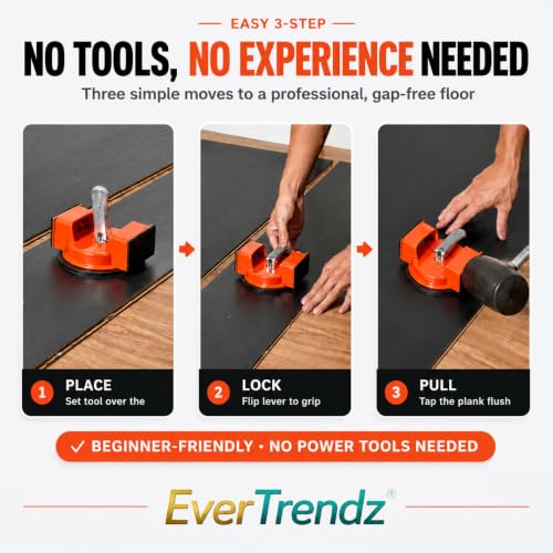 Heavy Duty Floor Gap Fixer Suction Cup Tool for Laminate and Hardwood