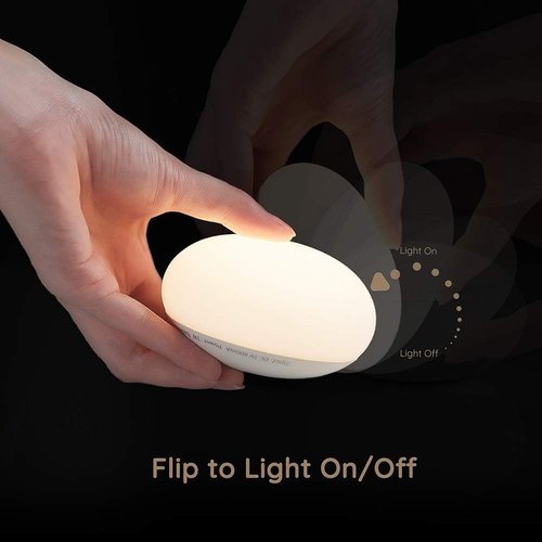 Anico Flip Night Light - Soft Silicone Touch Control Lamp for Newborn Nursery | Warm & Portable